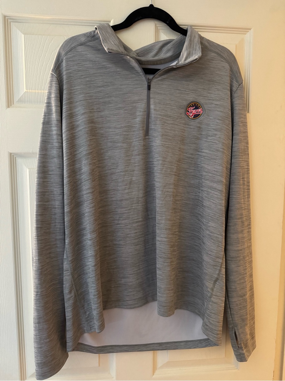 Men's Indiana Fever Quarter-Zip Performance Sweater